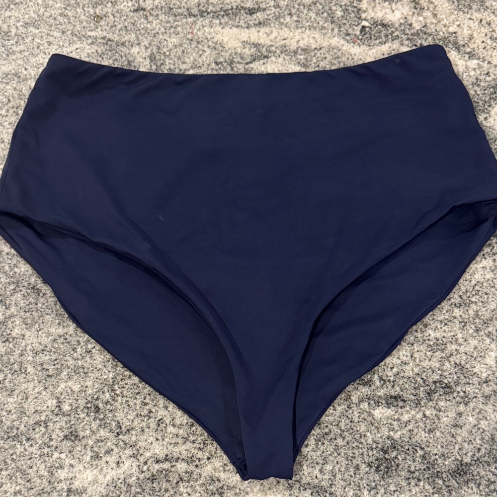 Hill House Home Navy High-Waisted Bikini Bottoms
